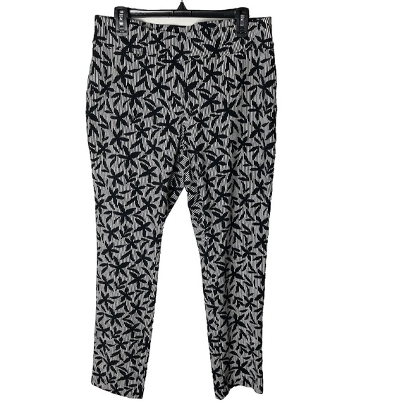 Lands' End Pants - Lands' End Pants Size Large Pull On Cotton Spandex Blend Stretch Black White
